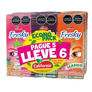 Refresco Freskys California Pague 5 Lleve 6 x 200 ml