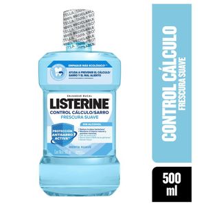 Enjuague bucal LISTERINE control cálculo frescura suave (500 ml)