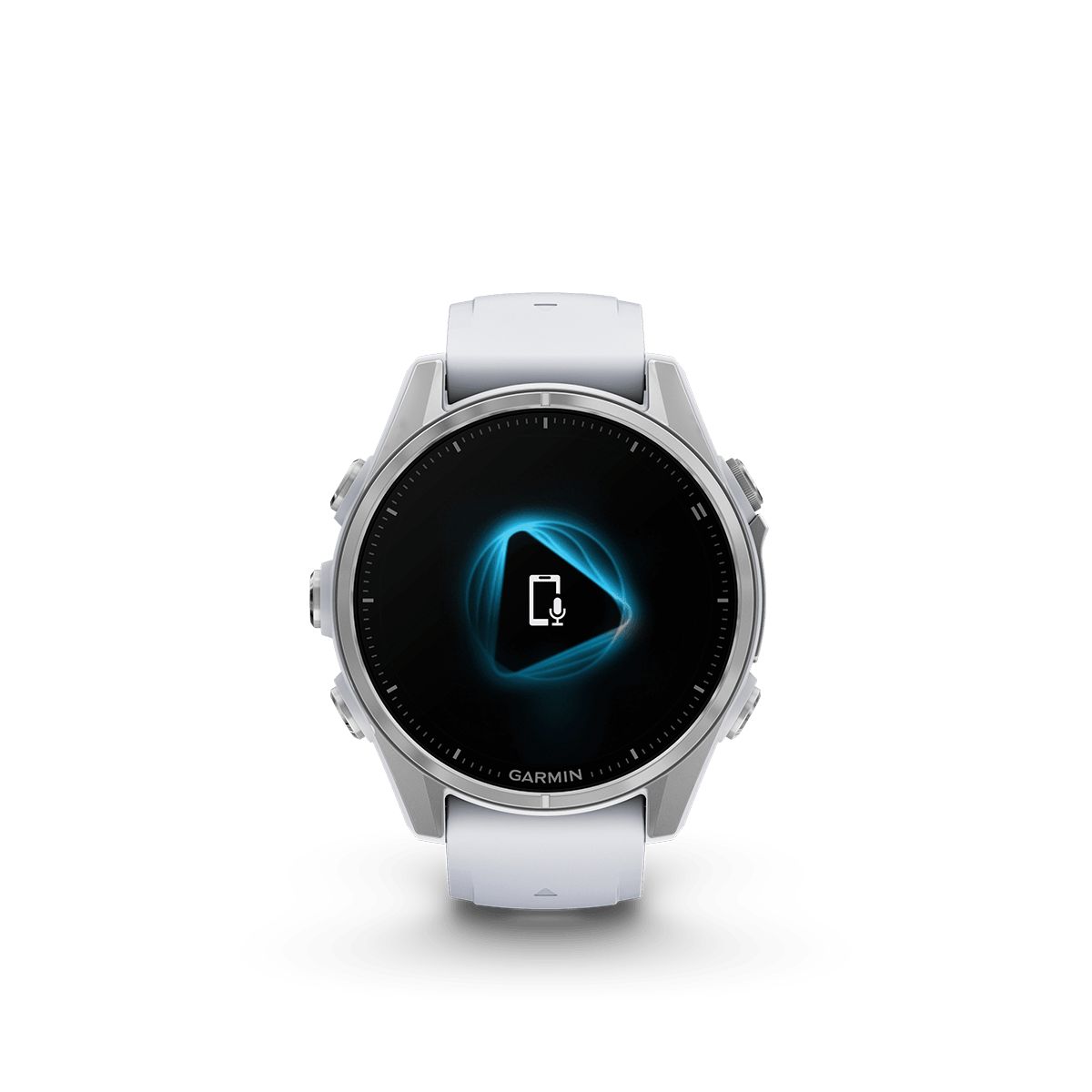 Imagen de Reloj Garmin Fenix 8 43mm Amoled Plata Banda Silicona Blanca Fenix 8
