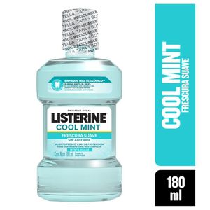 Enjuague Bucal LISTERINE® Coolmint Frescura Suave sin Alcohol 180ml