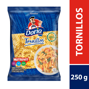 Pasta Doria Tornillo 250 G