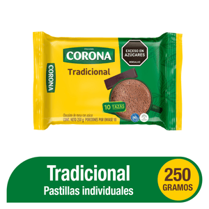 CHOCOLATE CORONA 250 g CUADRO 10