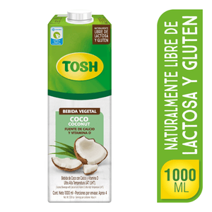 Bebida de coco TOSH funte de calcio y vitamina D (1000 ml)