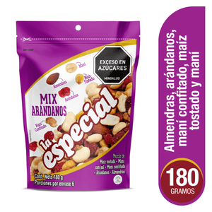 PASABOCA LA ESPECIAL MEZCLA ARANDANOS 180g