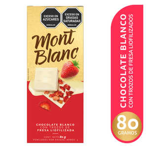 CHOCOLATINA MONTBLANC FRESA 80g