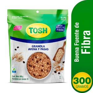 GRANOLA TOSH ARTESANAL AVENA PASA 300g