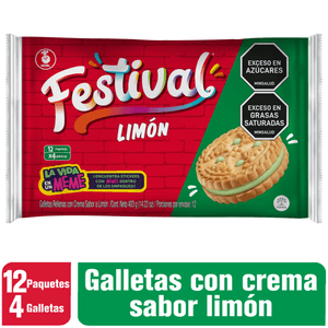 GALLETA FESTIVAL 403 g, LIMON