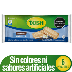Galleta Tosh Vainilla 144 G