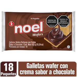 GALLETA WAFFER NOEL 432 g, CHOCOLATE