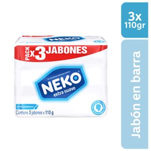 Jabón Neko Extrasuave 3 und x 110 g