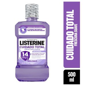 Enjuague bucal LISTERINE cuidado total frescura suave (500 ml)