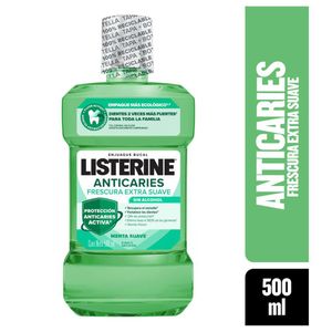 Enjuague bucal LISTERINE anticaries frescura extra suave (500 ml)