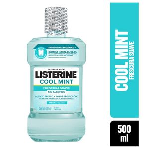 Enjuague Bucal LISTERINE® Coolmint Frescura Suave sin Alcohol 500ml