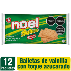 GALLETA NOEL SULTANA BOLSA +GALLETA 440 g