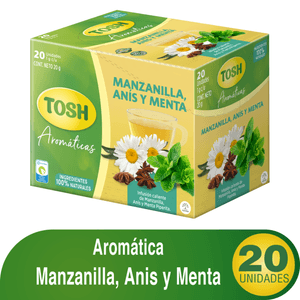 Aromática Tosh Manzana Anís Menta 20 G x20 Sobres