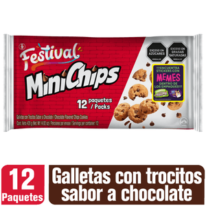 GALLETA FESTIVAL MINICHIPS 420g