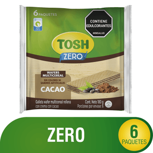 GALLETA TOSH WAFER MULTICEREAL CACAO 180g