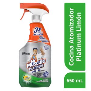 Limpiador MR MUSCULO líquido platinum cocina aroma limón (650 ml)