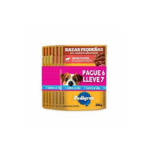 Alimento Pedigree Raza Pequeña x 100 g c/u pague 6 lleve 7