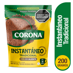Chocolate CORONA instantáneo (200 gr)