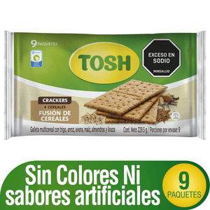 GALLETA TOSH FUSION CEREAL FIT 229g