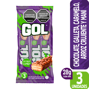 CHOCOLATINA GOL 28g X3