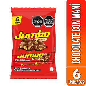 Chocolatina Jumbito Jet 35 G X6 Unds