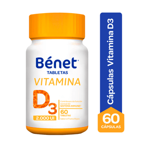 Vitamina D3 Bénet 2000 UI X60 Tabletas