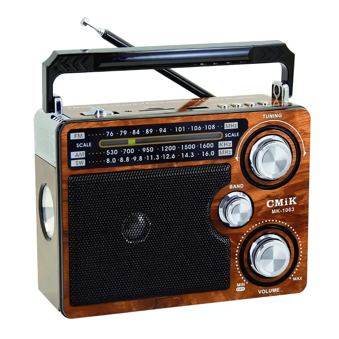 Imagen de Radio 3 Bandas Con AM-FM-SW-MP3-USB-SD-TF MK-1063
