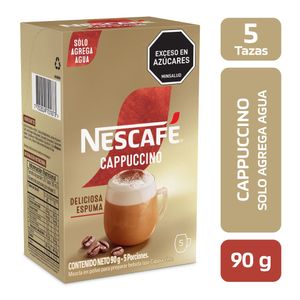 Café Nescafé Capuchino Original 18 G X5 Unds