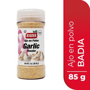 CONDIMENTO AJO BADIA POLV FRASCO 85.0g