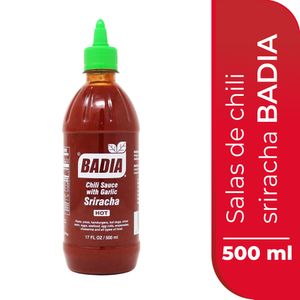 Salsa de chile BADIA sriracha con ajo (500 ml)
