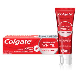 Crema Dental Colgate Blanqueadora Luminous White Brilliant 75 Ml