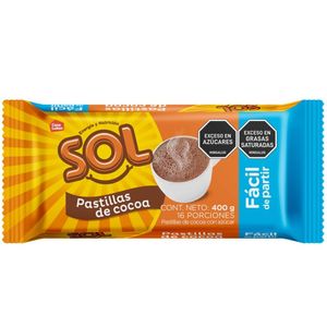 Chocolate SOL pastillas de cocoa (400 gr)