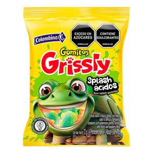 Gomitas GRISSLY ácidas sabor a fresa (72 gr)