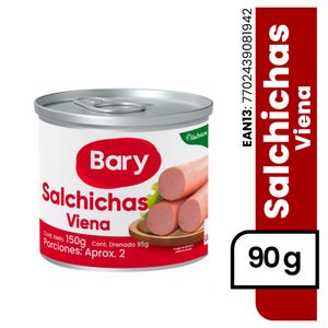 Salchicha BARY viena lata (95 gr)