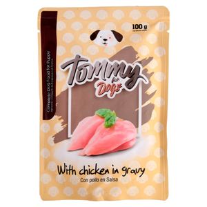 Pouch Tommy Cachorr Poll E/Salsa 100 g