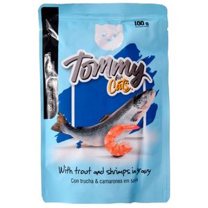 Pouch Tommy Gato Adulto Trozos Truch 100 G