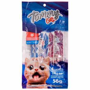 Sobre Tommy Cremoso Salmón Y Atun 14 G X4 Unds