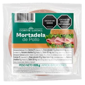 Mortadela Corte Local Pollo 225 G