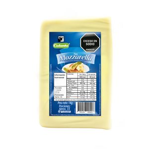Queso Mozarella Colanta Bloque x 500 g
