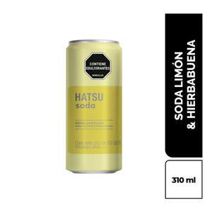 Soda HATSU limón y hierbabuena (310 ml)