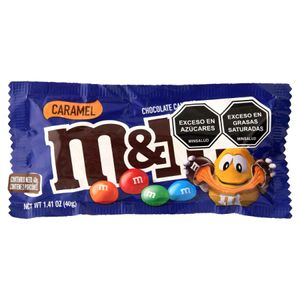 Chocolates M&M con caramelo (40 gr)
