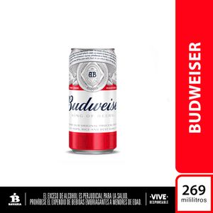 Cerveza Budweiser Lata 269 Ml