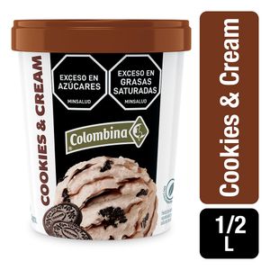 Helado Colombina Cookies & Cream 1/2 Lt