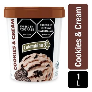 Helado Colombina Cookies & Cream 1 Lt