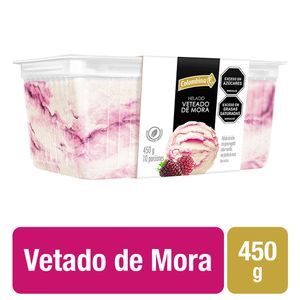 Helado Colombina Cubet Veteado Mora 450G