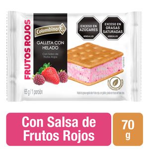 Helado Colombina Galleta Frutos Rojos 65G