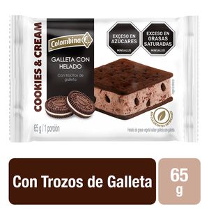Helado Colombina Galleta Cookie Crem 65G