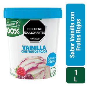 Helado Colombina 100% Vainilla Sin Azucar 600G